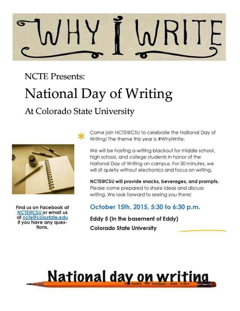 NCTE National Day of Writing
