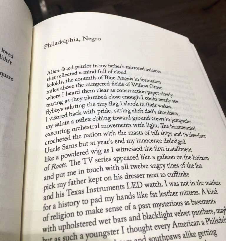 Gregory Pardlo's poem, "Philadelphia, Negro"