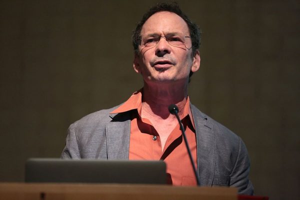 Forrest Gander speaking at a poetry reading hosted by the Virginia G. Piper Center for Creative Writing at Arizona State University at the Phoenix Art Museum in Phoenix, Arizona. Image by Gage Skidmore.