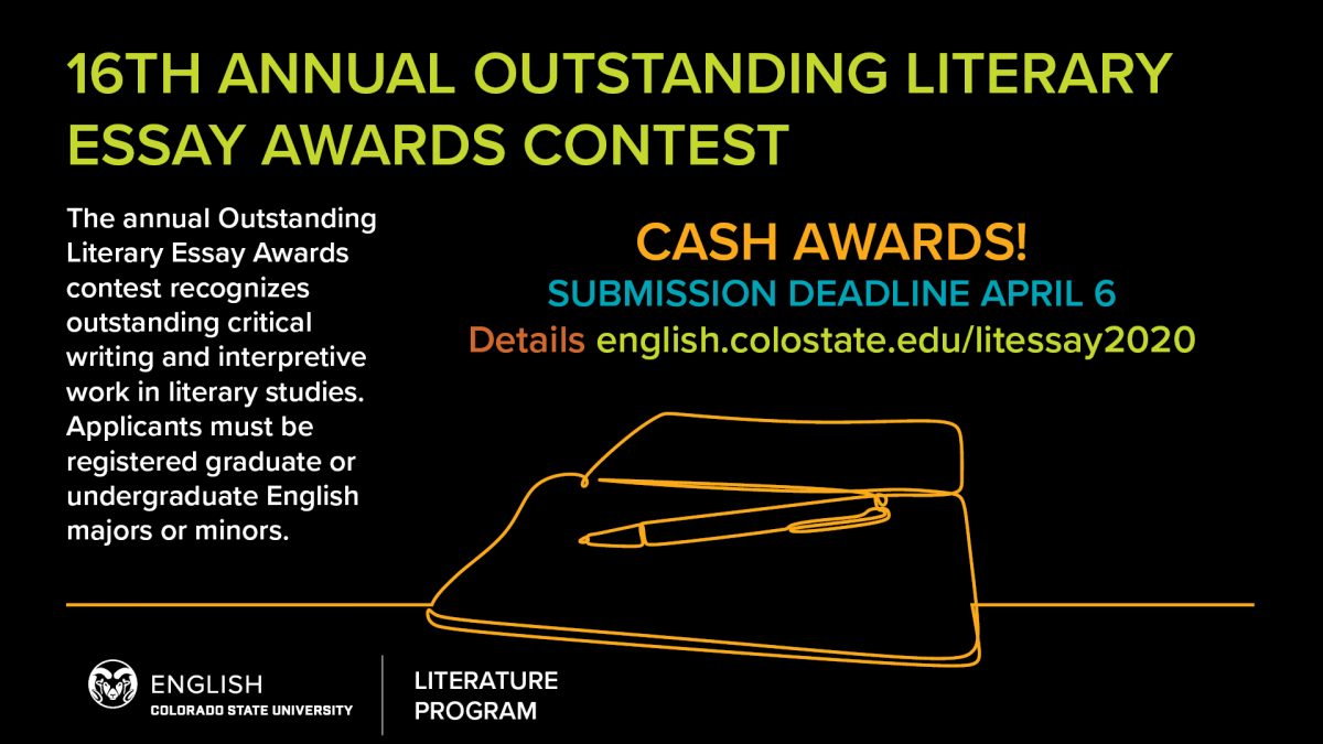 literary essay contest flyer 2020