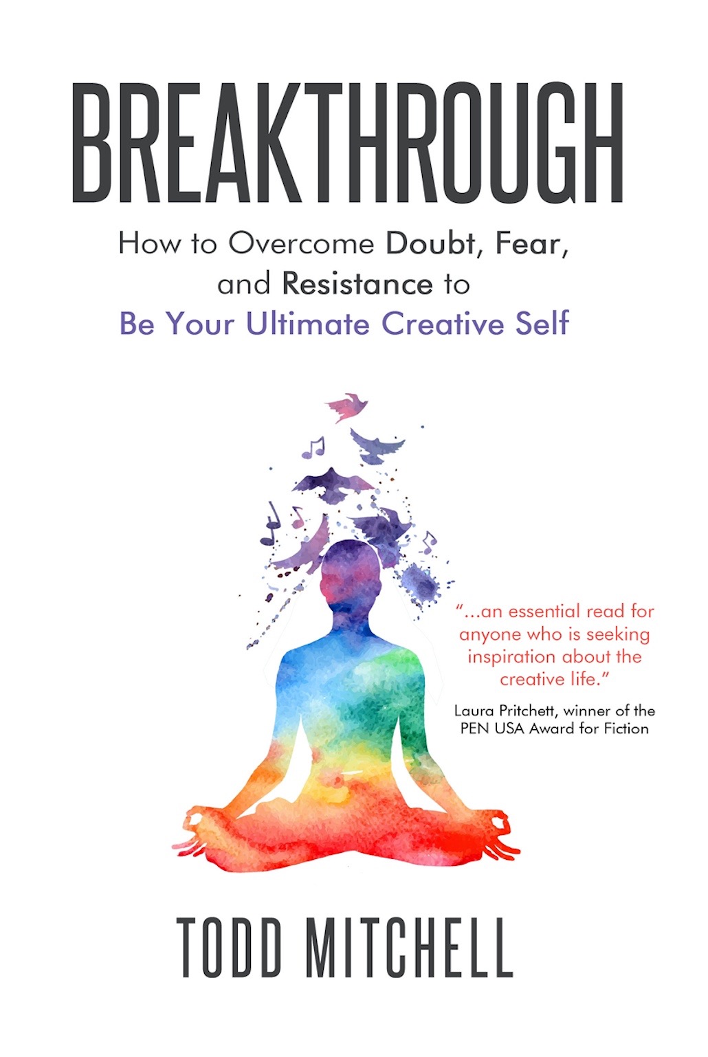 Book cover of Breakthrough: How to Overcome Doubt, Fear and Resistance to Be Your Ultimate Creative Self by Todd Mitchell