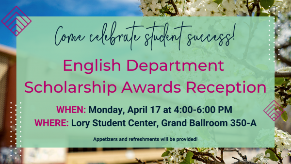 English Department Scholarship Awards Recepetion