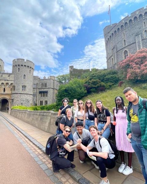 CSU students visit Windsor Castle as part of the Summer in Oxford education abroad program in July 2023.