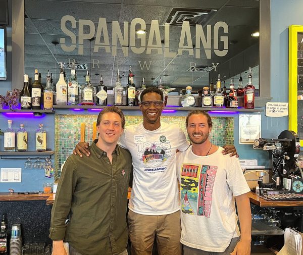 Norman Harris III at Spangalang Brewery, during his Alumni Night Out with the CSU Alumni Association.