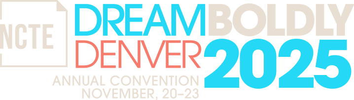 NCTE 2025 logo. Dream Boldly Denver 2025.