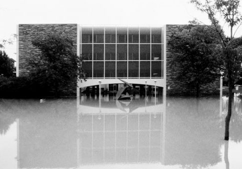 Willard O. Eddy building flooded