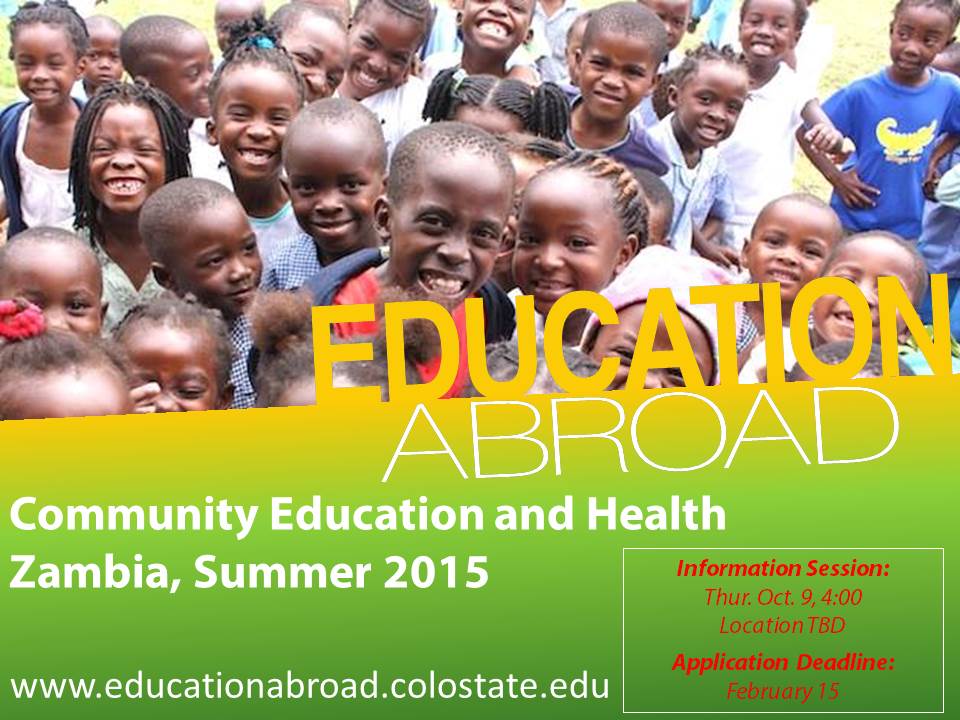 Zambia Info Session Flyer