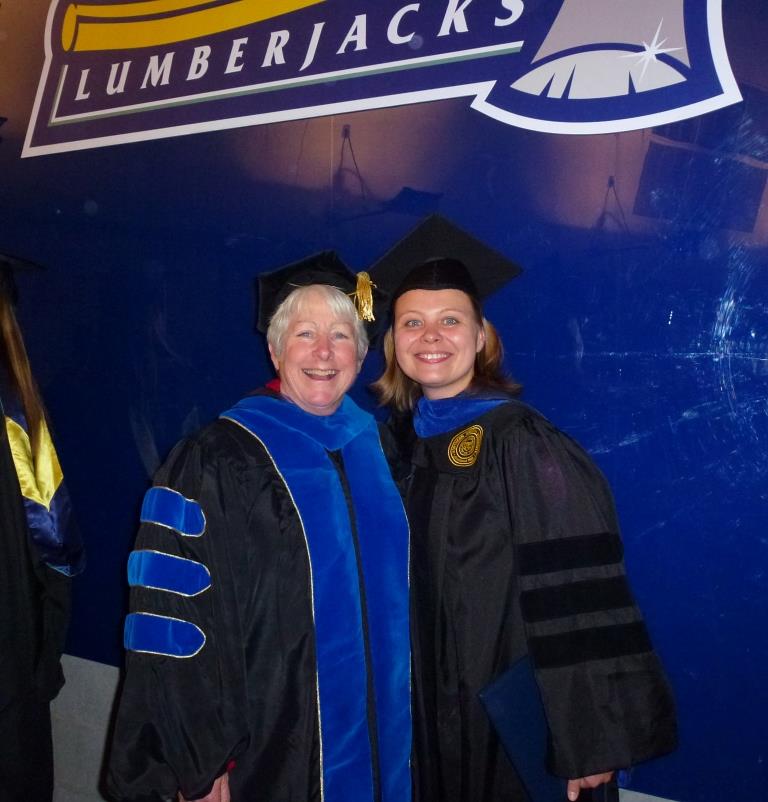 Tatiana with her dissertation co-director and mentor, NAU professor Joan Jamieson