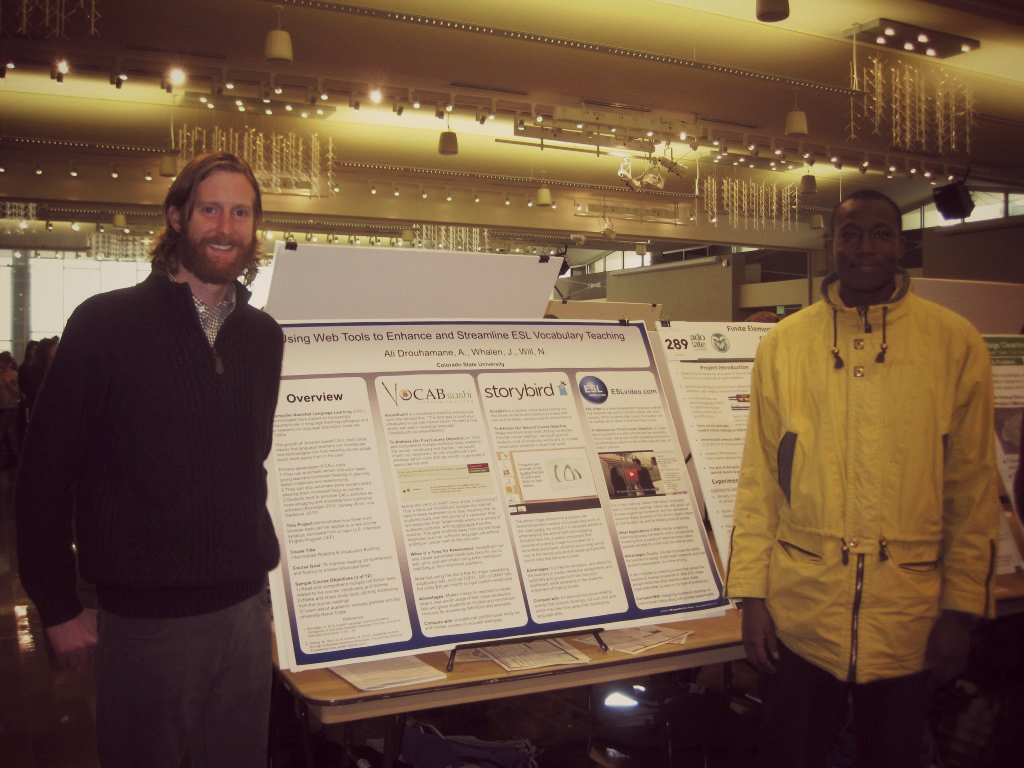 John Whalen (left): MA English/TEFL/TESL, and Alhassane Ali Drouhamane (right): MA English/TEFL/TESL