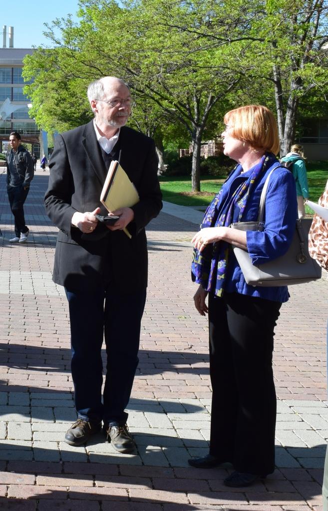 Bruce Ronda and Louann Reid right before the tour