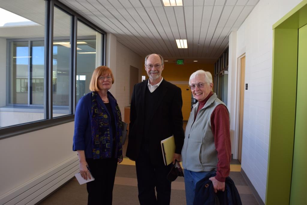 Three department chairs: Pattie Cowell, Bruce Ronda, and Louann Reid