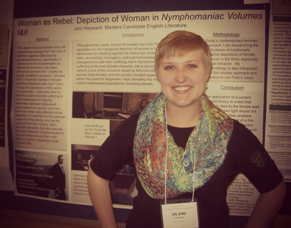 Joni at this year’s Graduate Student Showcase