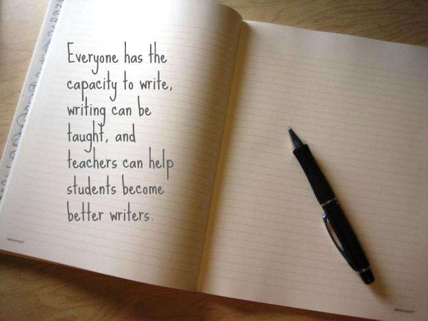 Quote from NCTE Beliefs about the Teaching of Writing, http://www.ncte.org/positions/statements/writingbeliefs