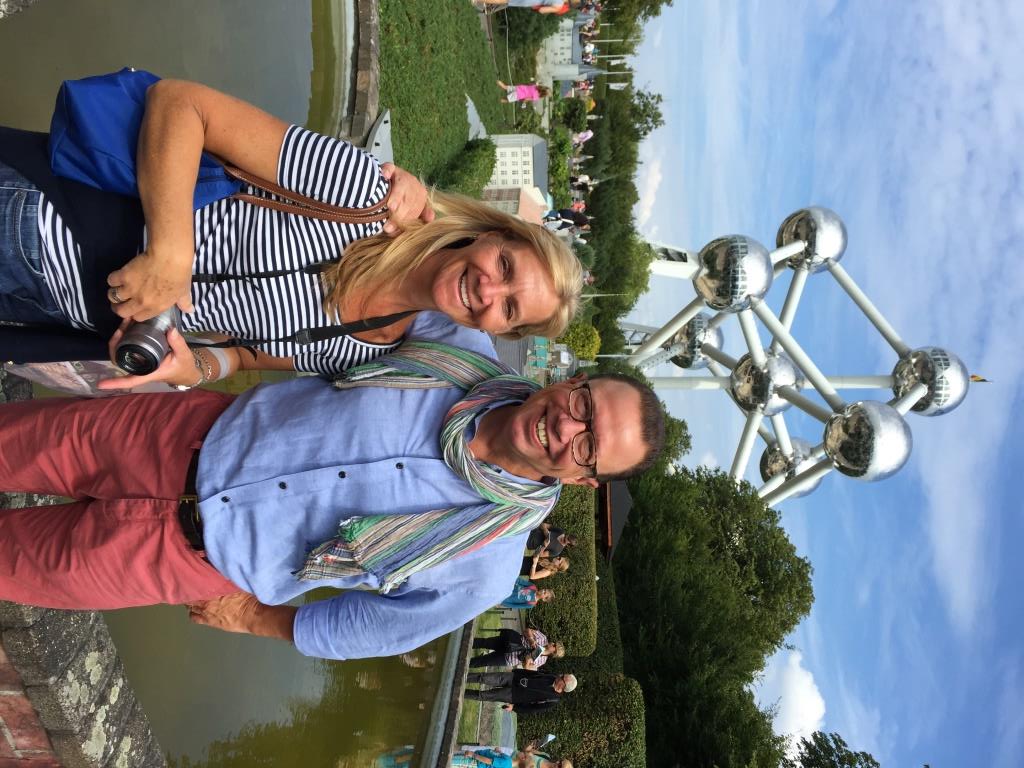 David in Brussels this past summer with his wife.