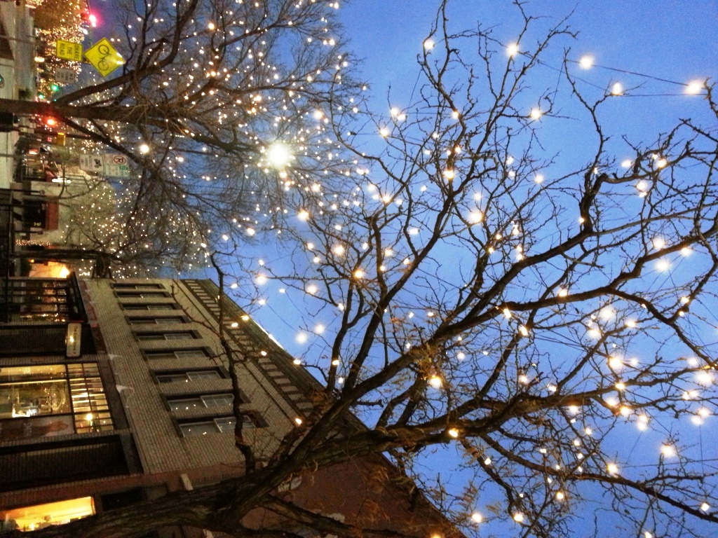 Winter lights in Old Town Fort Collins, image by Jill Salahub