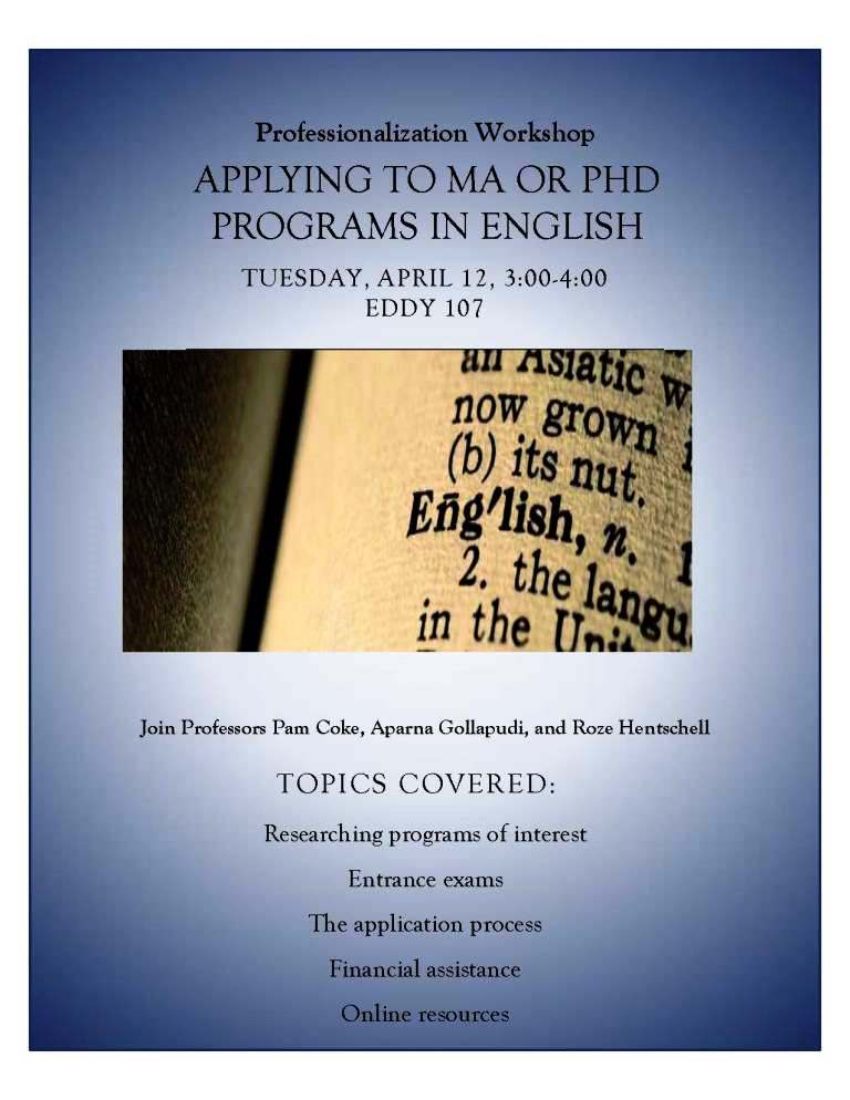 applyingtoanMAPhDprogramworkshop