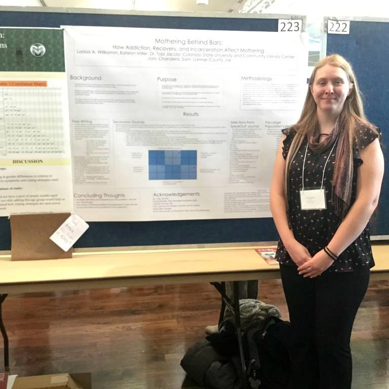 Larissa presenting her work at the recent CURC
