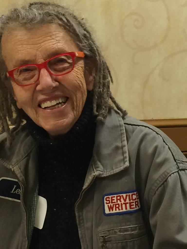 Leslee at the recent department retreat, which she helped plan
