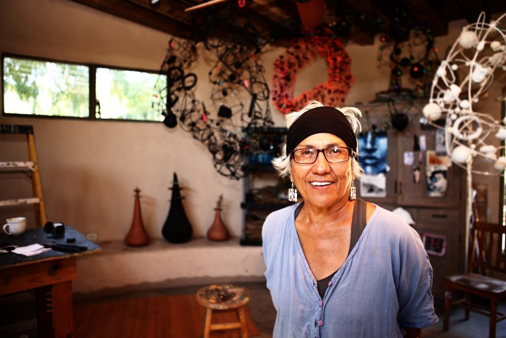 Nora Naranjo Morse in her studio in New Mexico