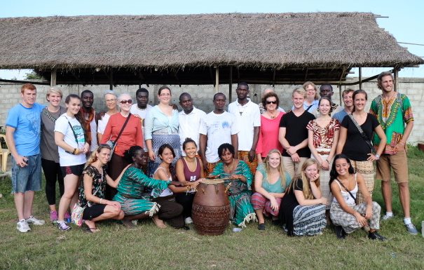 Drumming class in Takoradi, Ghana.
