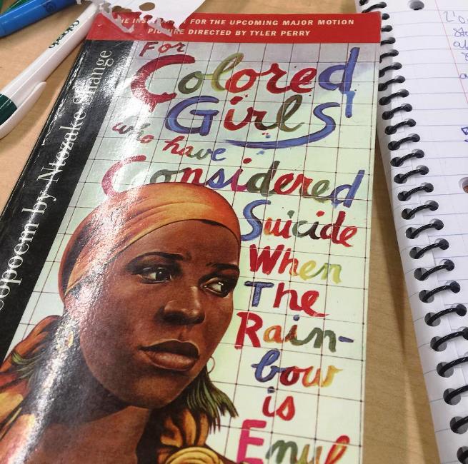 For Colored Girls who have Considered Suicide When The Rainbow is Enuf (A choreopoem) by Ntozake Shange, what intern Courtney Satchell is reading this week.