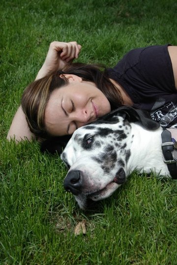 Jessica and her dog, Peanut