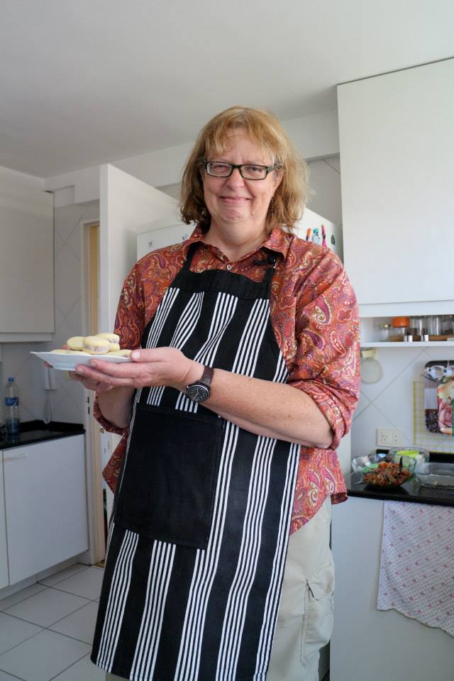 Sarah learning how to make empanadas in Buenos Aires, Argentina.