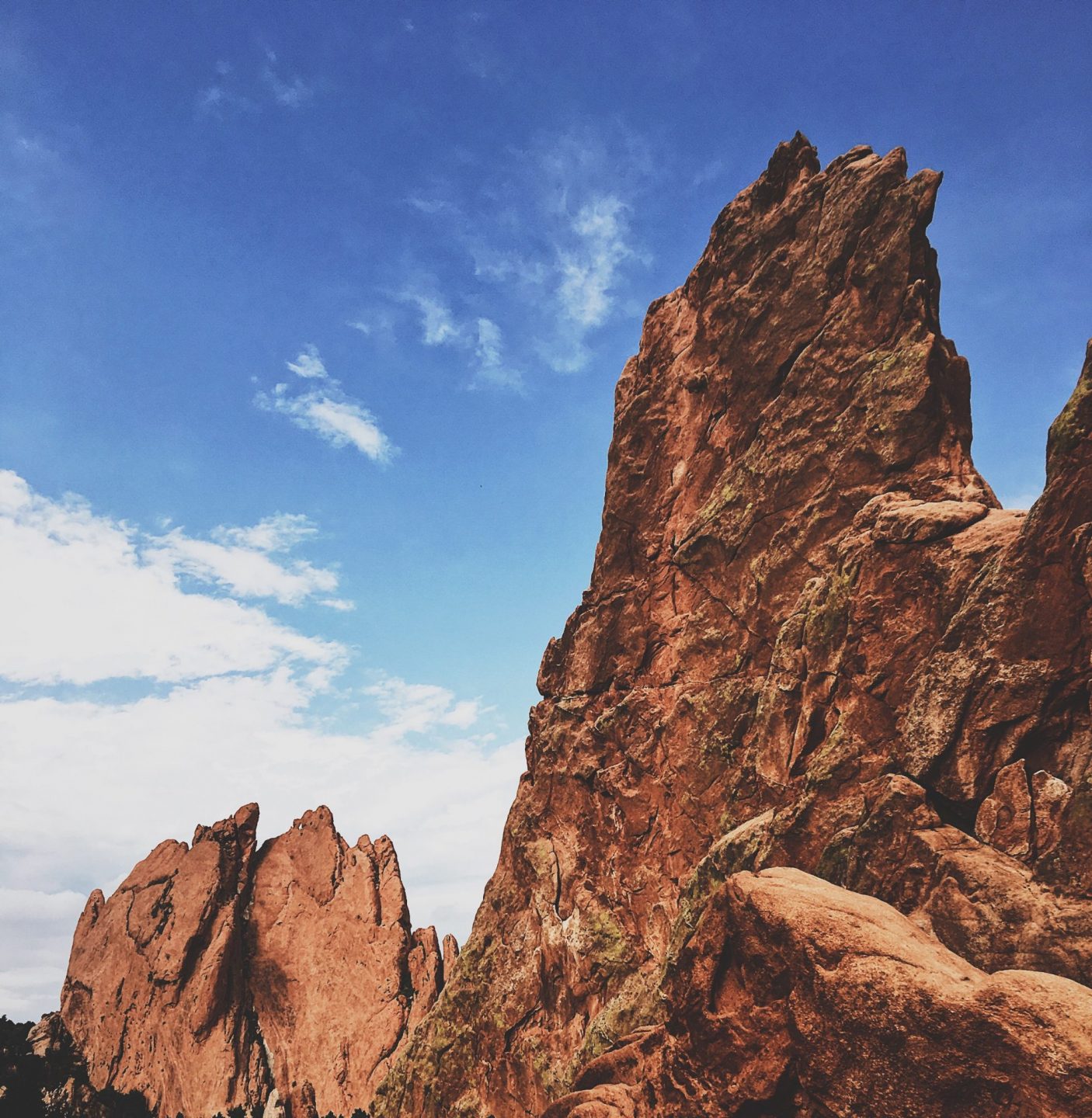 Red Rocks mountains, blue sky