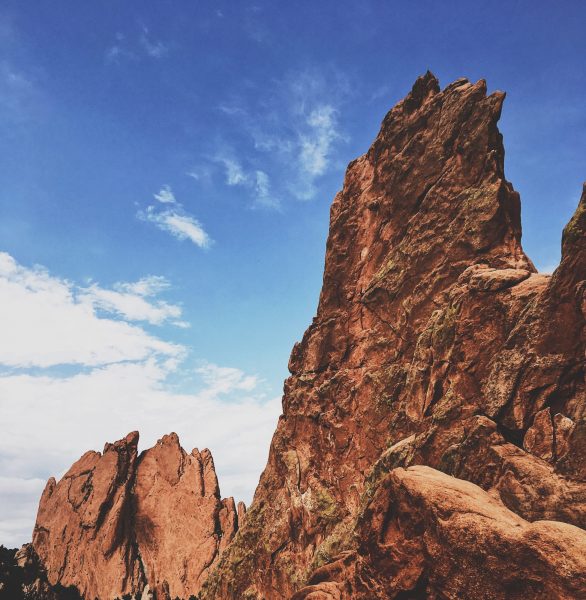 Red Rocks mountains, blue sky