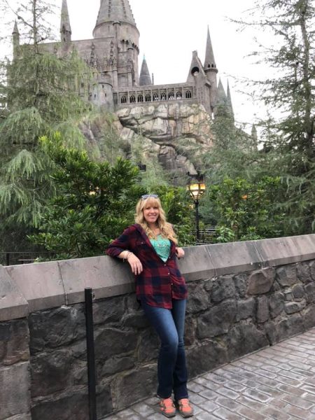 Lindsay Brookshier at the Wizarding World of Harry Potter at Universal Studios