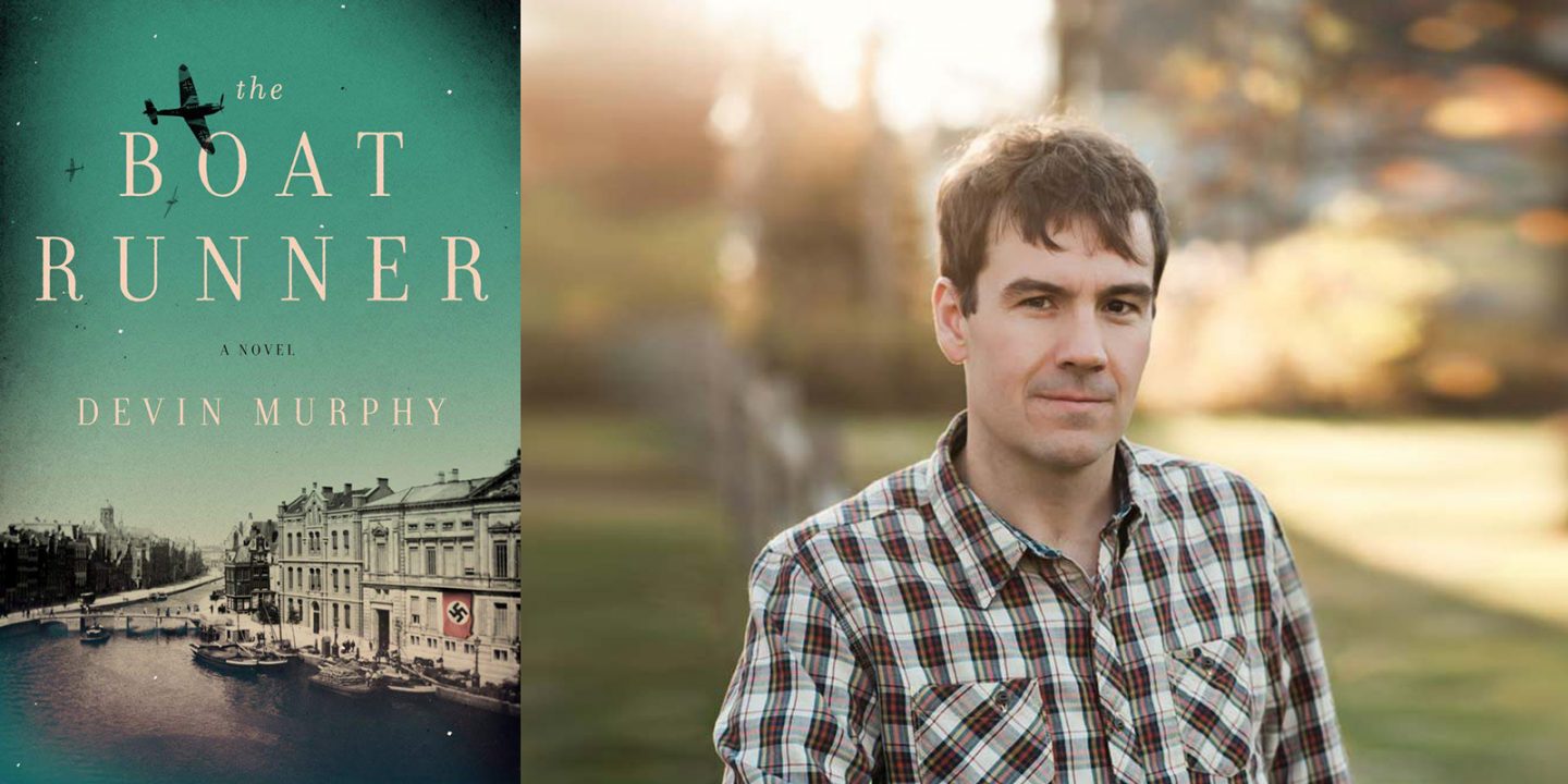 The Boat Runner cover and portrait of Devon Murphy