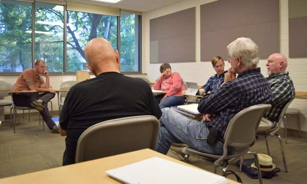 Veterans Writing Workshop in session