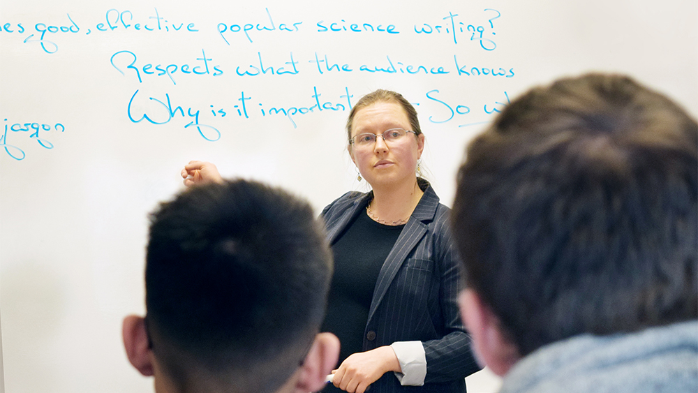 Erika Szymanski teaching
