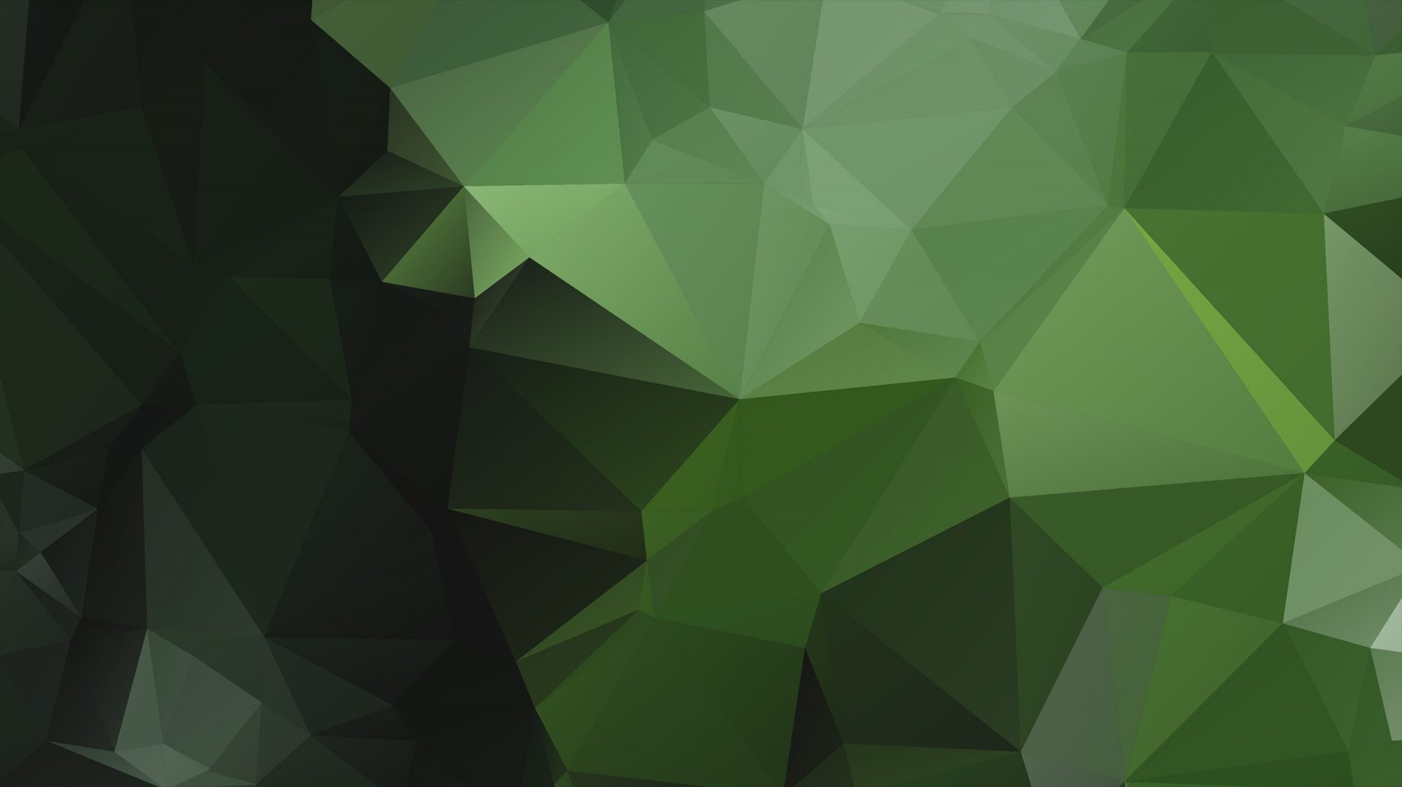 green shapes background