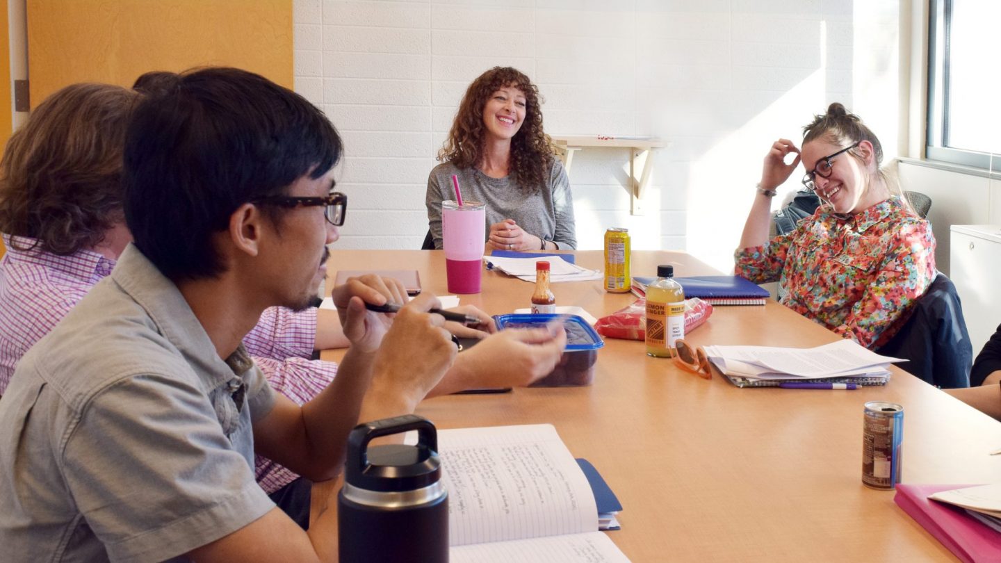 Ramona Ausubel leads graduate workshop
