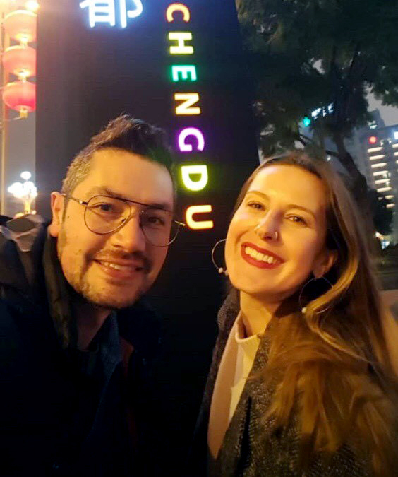 Kristen Mullen and Luis Moya