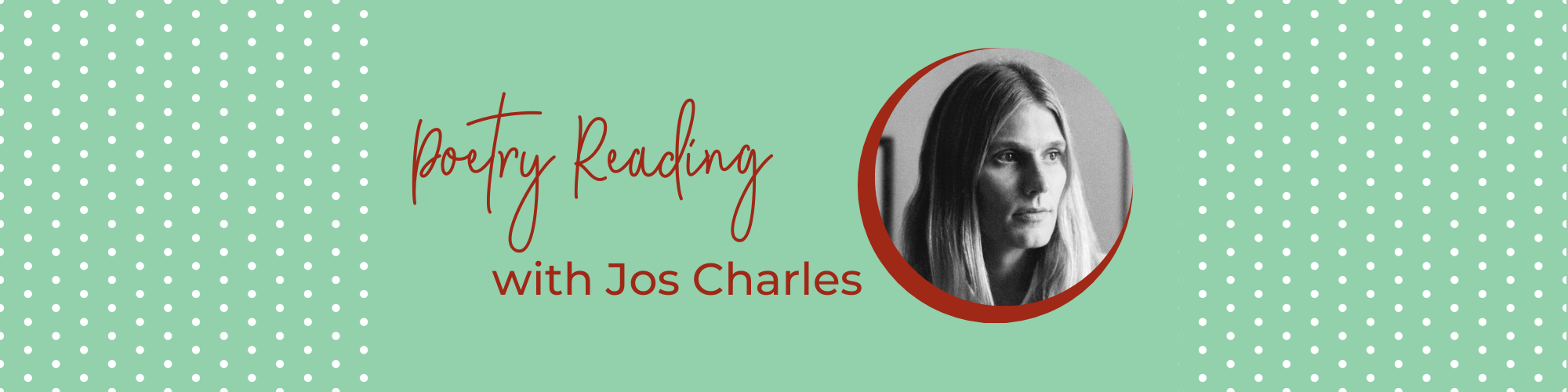 Poetry Reading with Jos Charles