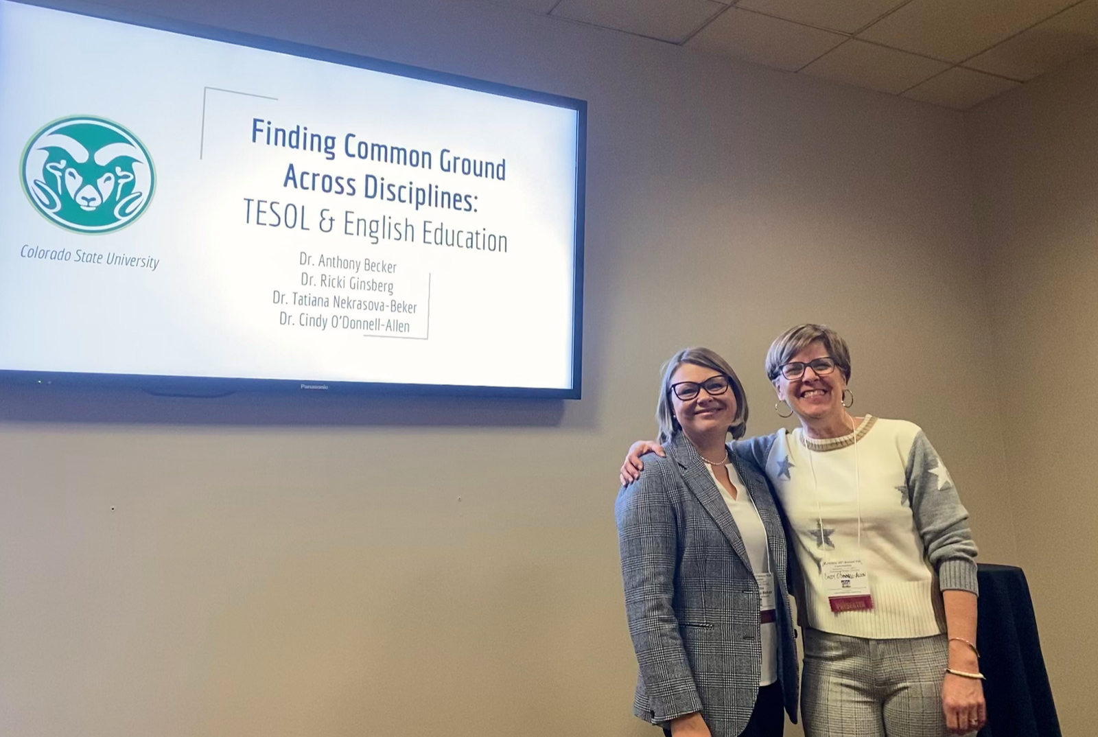 Tatiana Nekrasova-Beker and Cindy O'Donnell-Allen