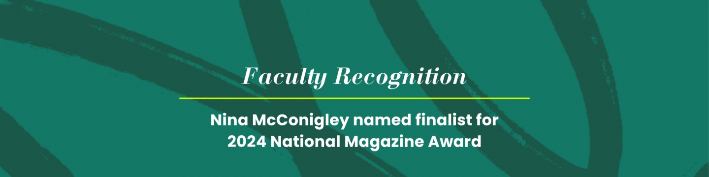 Assistant Professor of English Nina McConigley named a finalist for 2024 National Magazine Award