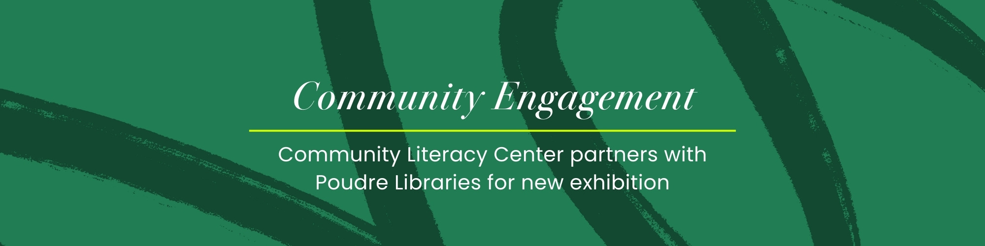 Community Engagement: Community Literacy Center partners with Poudre Libraries for new exhibition