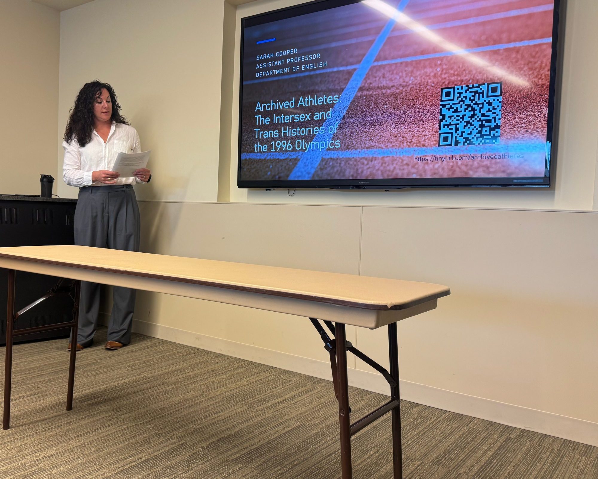 New humanities faculty research series highlights talk by Dr. Sarah Cooper