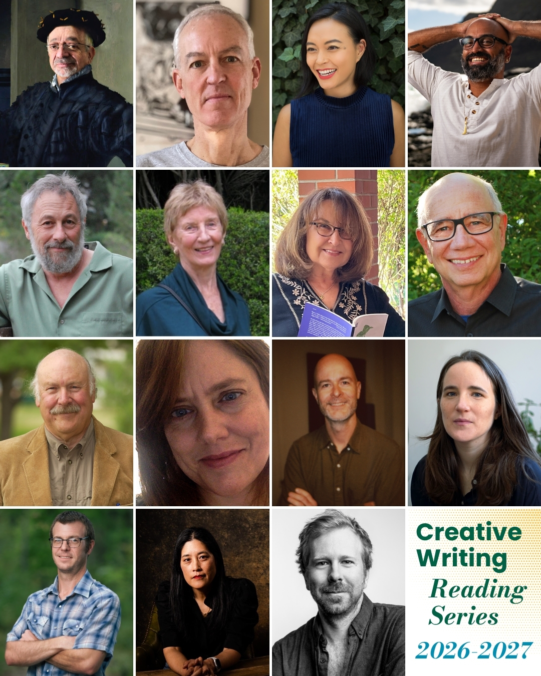 Creative Writing Reading Series announces 2026-27 lineup of award-winning visiting writers, alumni and former faculty
